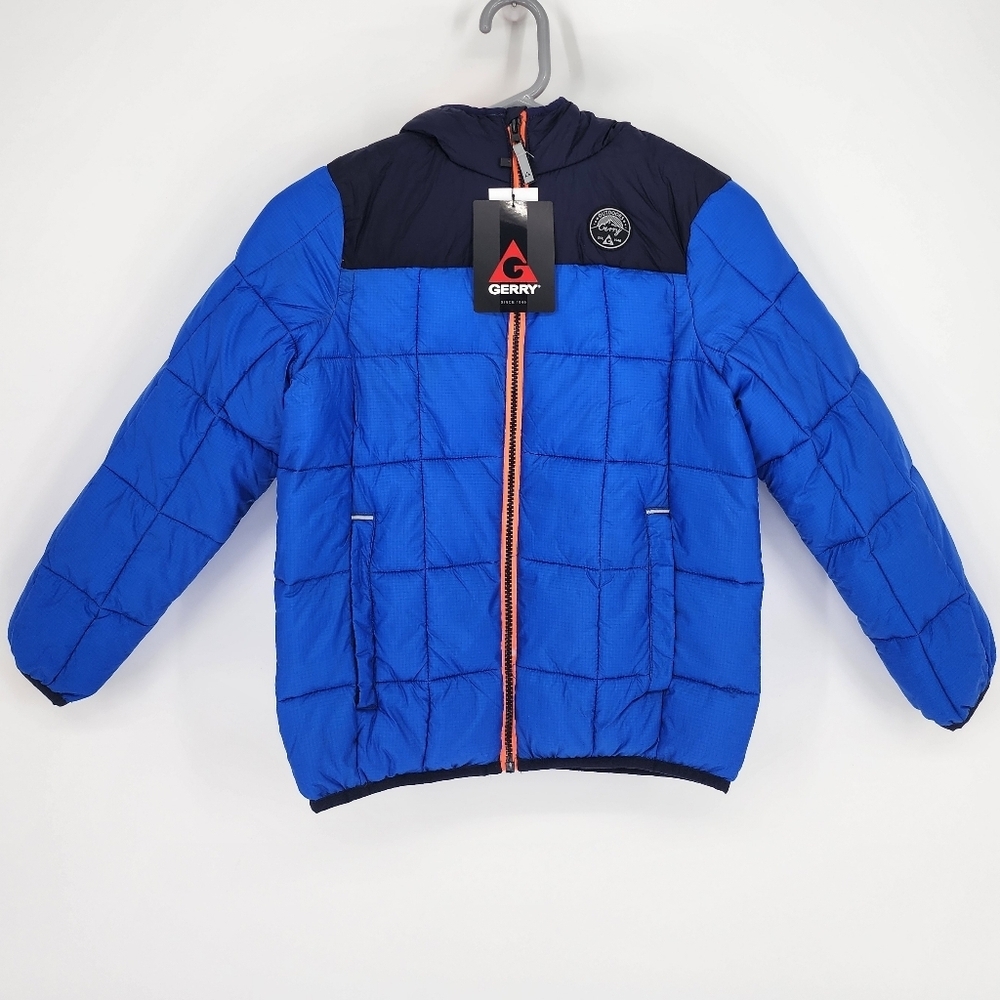 Gerry NWT Boy's Torque Puffer Coat Hooded Ocean
